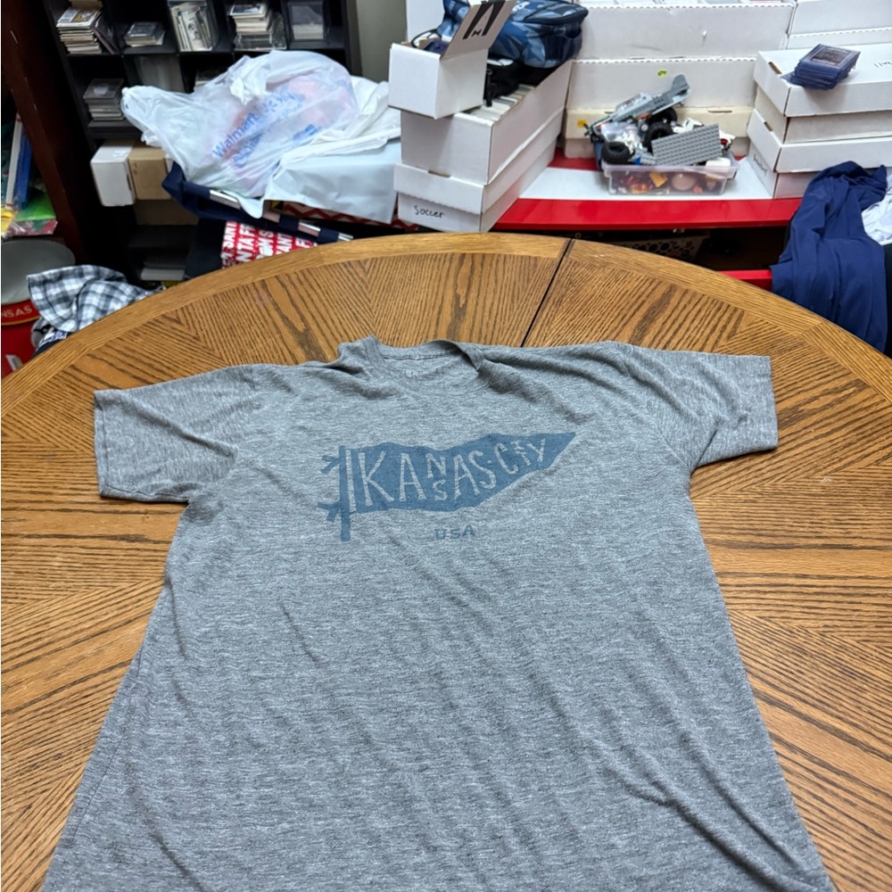Gray Kansas City USA Men's Short Sleeve Tee